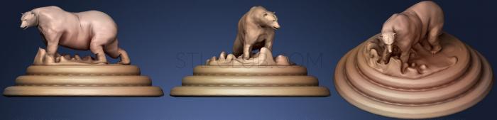 3D model Polar Bear (STL)